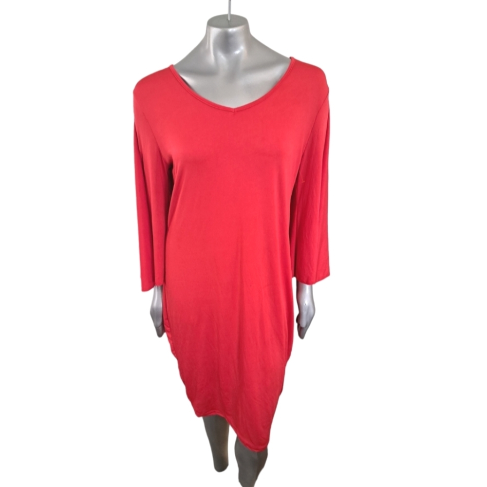 🪻BOGO🪻 Red Batwing Bodycon Dress‎ Size XXL NWOT